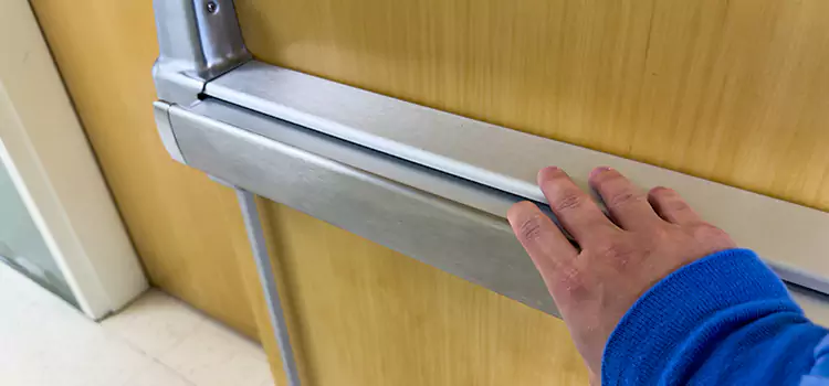 Installing a Push Bar on a Door Orillia